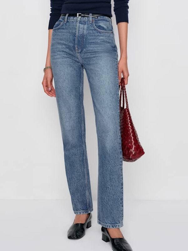Reformation Liza Ultra High Rise Straight Jean
